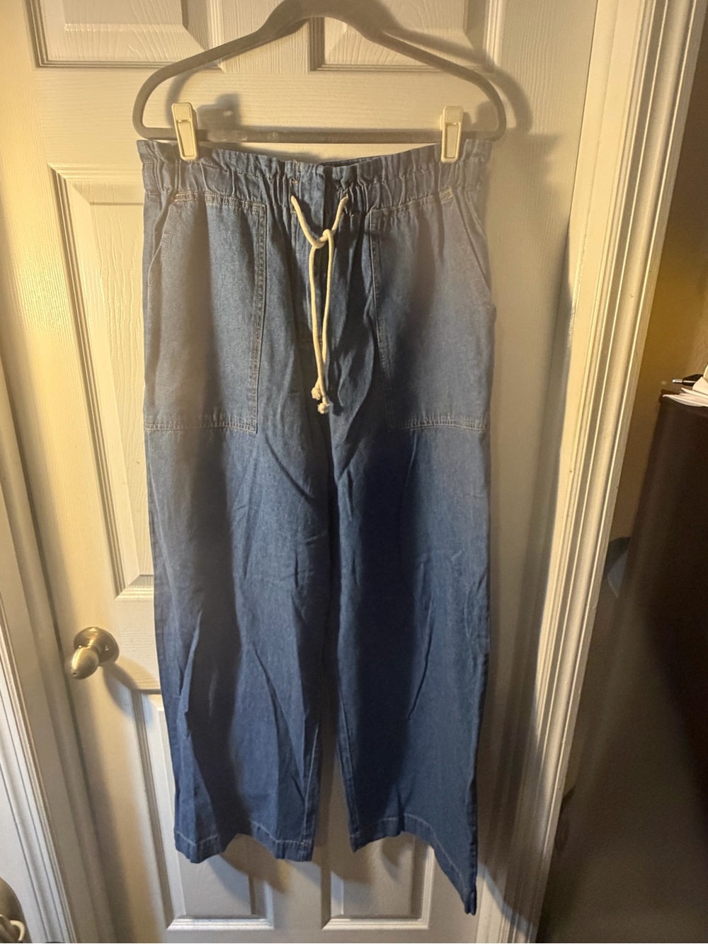 Double Zero Indigo Blue Drawstring Jogger Pants
